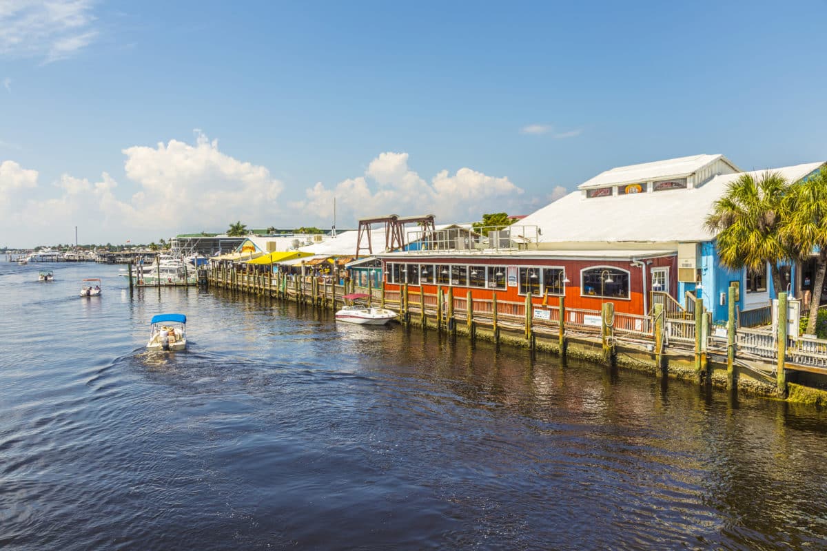 a seafood restaurant on the water in Naples, a destination to visit during your florida weekend getaway