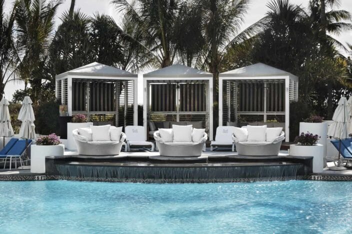 the lowes poolside cabanas, a great place for a romantic weekend getaway